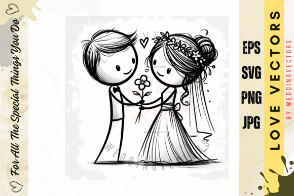 Classic Wedding Art - C487: Timeless Vectors for Romance