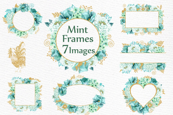 Elegant Watercolor Frames for Wedding & Event Stationery