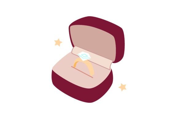 Elevating Luxury: The Wedding Rings in Velvet Burgundy Box Vec Aesthetic