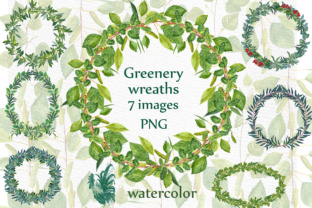 Styling with Watercolor Fern Wreaths Clipart