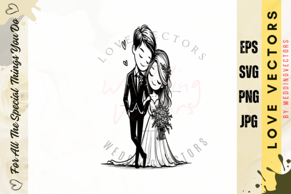 Wedding Couple and Love Vectors - C4620: A Designer's Guide