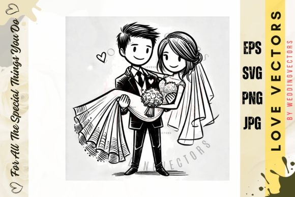 Wedding Couple and Love Vectors - C4646: A Designer's Guide
