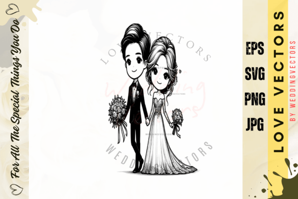 Wedding Couple and Love Vectors - C4655: A Designer's Guide