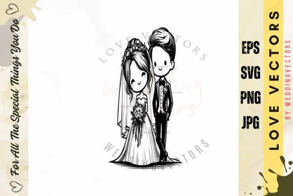 Wedding Couple and Love Vectors - C4726: A Designer's Guide
