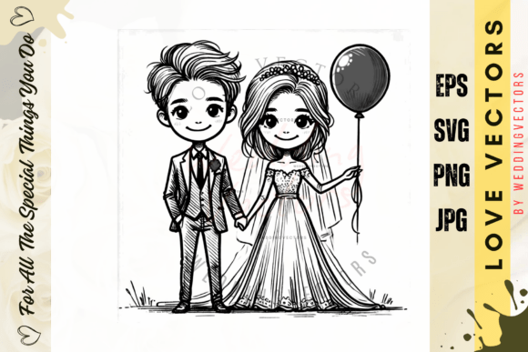 Wedding Couple and Love Vectors - C4737: A Design Deep Dive