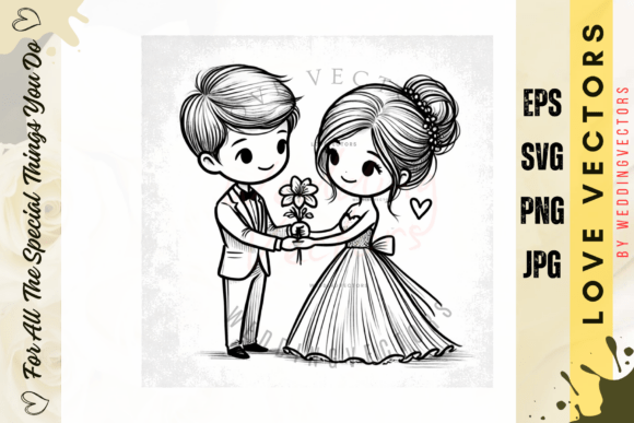 Wedding Couple and Love Vectors - C499: A Designer's Guide