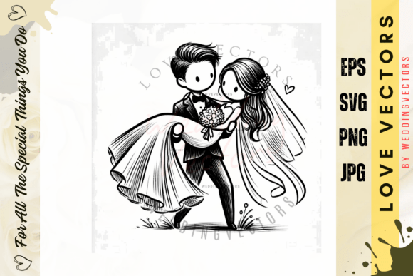 Wedding Couple & Love Vectors: Capturing Romance in Design